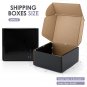All Sizes Black Shipping Boxes 26 Pack, Corrugated Cardboard Mailing Box for Sma