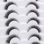 False Eyelashes Extension Look Cat Eye Natural Lashes 8D Volume Fluffy Wispy Sho
