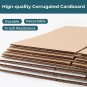 All Sizes Shipping Boxes 28 Pack, Brown Corrugated Cardboard Box for Small Busin
