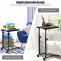 Sofa End Side Rolling Height Adjustable Sofa End Side Table Stylish Design