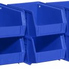 Plastic Storage Bin Hanging Stacking Containers, (5-Inch X 4-Inch X 3-Inch)
