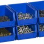 Plastic Storage Bin Hanging Stacking Containers, (5-Inch X 4-Inch X 3-Inch)