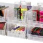 Plastic Storage Bin Hanging Stacking Containers, (5-Inch X 4-Inch X 3-Inch)
