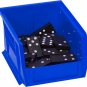 Plastic Storage Bin Hanging Stacking Containers, (5-Inch X 4-Inch X 3-Inch)