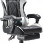 Chair Gaming Computer Footrest Massage Lumbar Support Ergonomic High Back Video