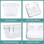 6 - 30 PCS Clear Plastic Drawer Organizer Set, Desk Drawer Divider Organizers an