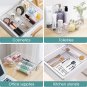6 - 30 PCS Clear Plastic Drawer Organizer Set, Desk Drawer Divider Organizers an