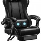 Black Chair Gaming  Game Footrest Massage Lumbar Support, Ergonomic Computer Cha
