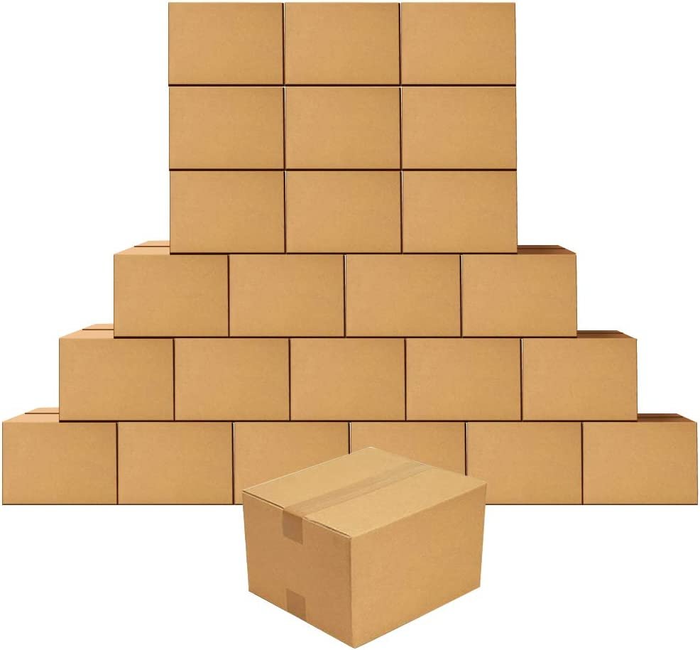 Shipping Boxes 9x6x4 Packing Corrugated Available 25Pack Moving Cartons Storage