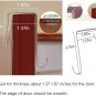 Hanging Laundry Hamper Bag with Free Adjustable Stainless Steel Door 2 Pcs Sucti