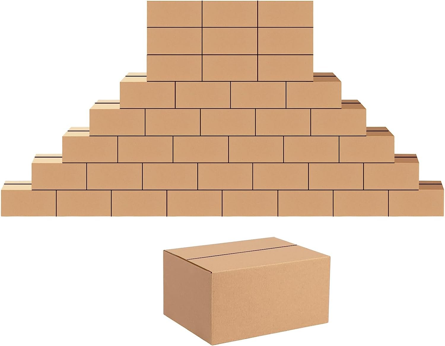 Shipping Boxes 8x6x4 Packing Corrugated Available 40Pack Moving Cartons Storage