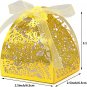 100 Laser Cut Rose Candy Boxes, Favor Boxes 2.5"X 2.5"X 3.1", Gift Boxes Bridal