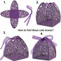 100 Laser Cut Rose Candy Boxes, Favor Boxes 2.5"X 2.5"X 3.1", Gift Boxes Bridal