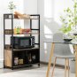 3-Tier Baker'S Rack with Storage Cabinet