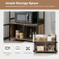 3-Tier Baker'S Rack with Storage Cabinet