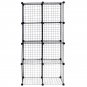 Storage Cubes Large Capacity 8 Cube Grid Wire Large Capacity