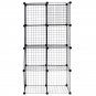Storage Cubes Large Capacity 8 Cube Grid Wire Large Capacity