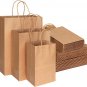 45Pcs Brown Paper Bags with Handles Assorted Sizes Gift Bags Bulk, Kraft Paper B