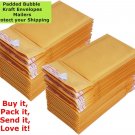 50 #5 10.5X16 Kraft Paper Bubble Padded Envelopes Mailers Case 10.5"X16"