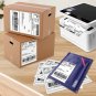 500 Half Sheet Self Adhesive Shipping Labels 8.5" X 5.5" Address Labels for Lase