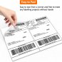 500 Half Sheet Self Adhesive Shipping Labels 8.5" X 5.5" Address Labels for Lase