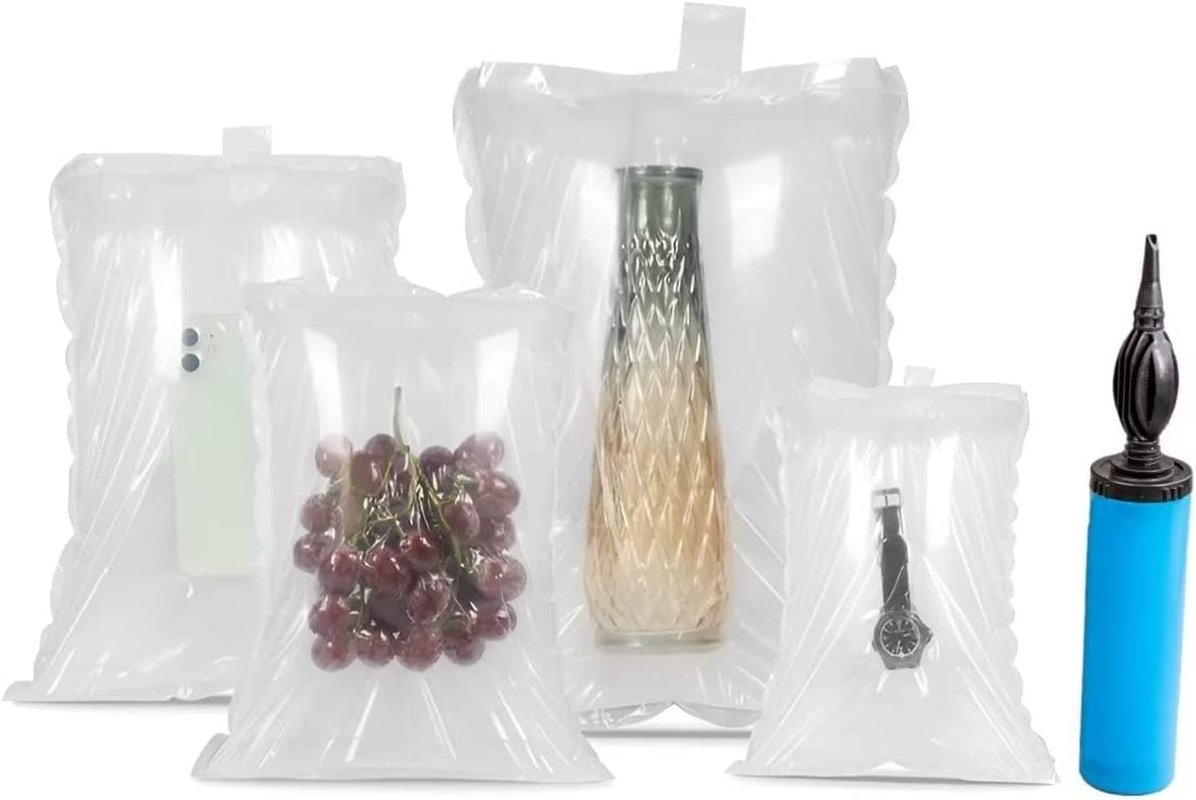 Clear Plastic Inflatable Air Packaging Bags Air Bubble Bag Suspension Packaging