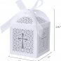 70 Pack Boxes, Laser Cut Candy Boxes Ribbons, Party Favor Small Gift Boxes for B