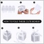 70 Pack Boxes, Laser Cut Candy Boxes Ribbons, Party Favor Small Gift Boxes for B