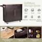 Cart Rolling Storage Kitchen Island Cart Rolling Storage Trolley with Towel Rack