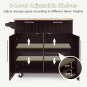 Cart Rolling Storage Kitchen Island Cart Rolling Storage Trolley with Towel Rack