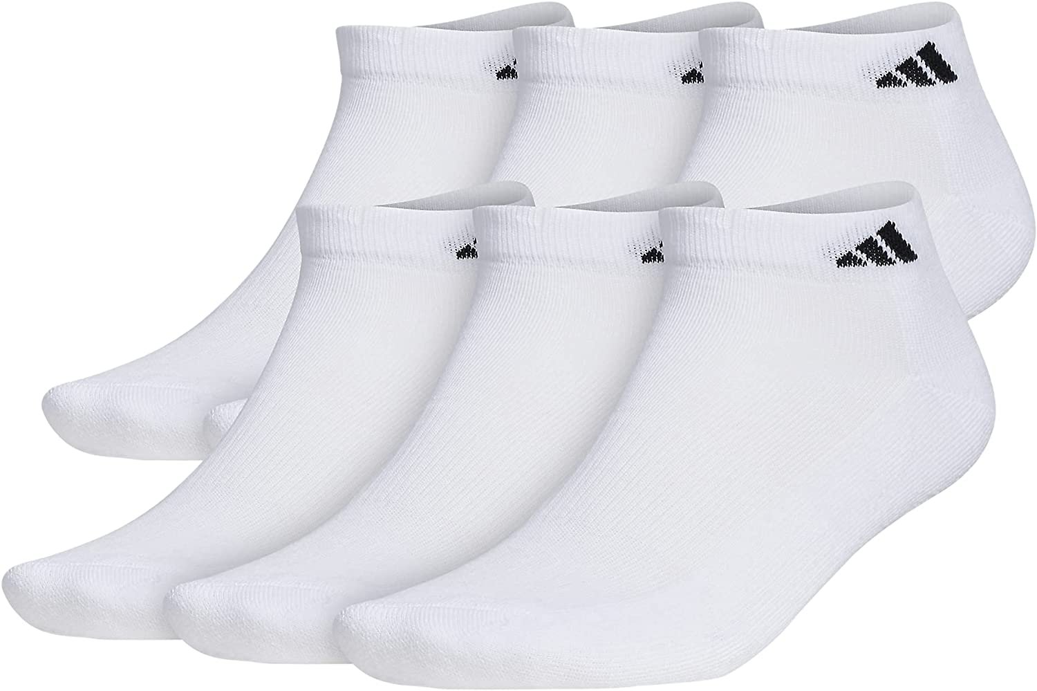 Athletic Cushioned Low-Cut White Socks 6 Pairs Quality, comfort, and durability