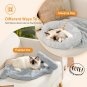 Cat Sleeping Bag Self-Warming Kitty Sack 20 Inches X 22 Inches- Grey