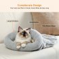 Cat Sleeping Bag Self-Warming Kitty Sack 20 Inches X 22 Inches- Grey