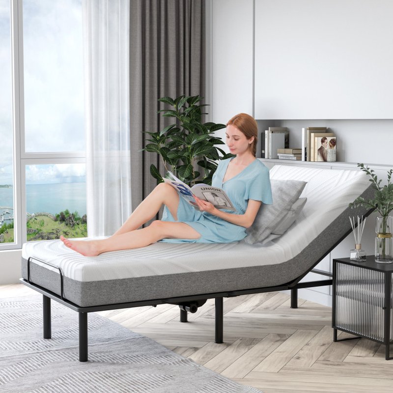 Mattress Twin XL Memory Foam Gel for Adjustable Bed Size Mattress 8&acirc;�� or 10&acirc;�� Conv