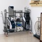 Golf Golf Double Golf Bag Rack with Removable Golf Club Ideal Stand and Wheels