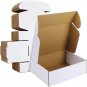 7X6X2 Small Shipping Box Mailers, Black Corrugated Cardboard Packaging Storage