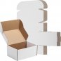 13X10X2 White Shipping Boxes, 20 Pack Corrugated Cardboard Box for Mailing Packi