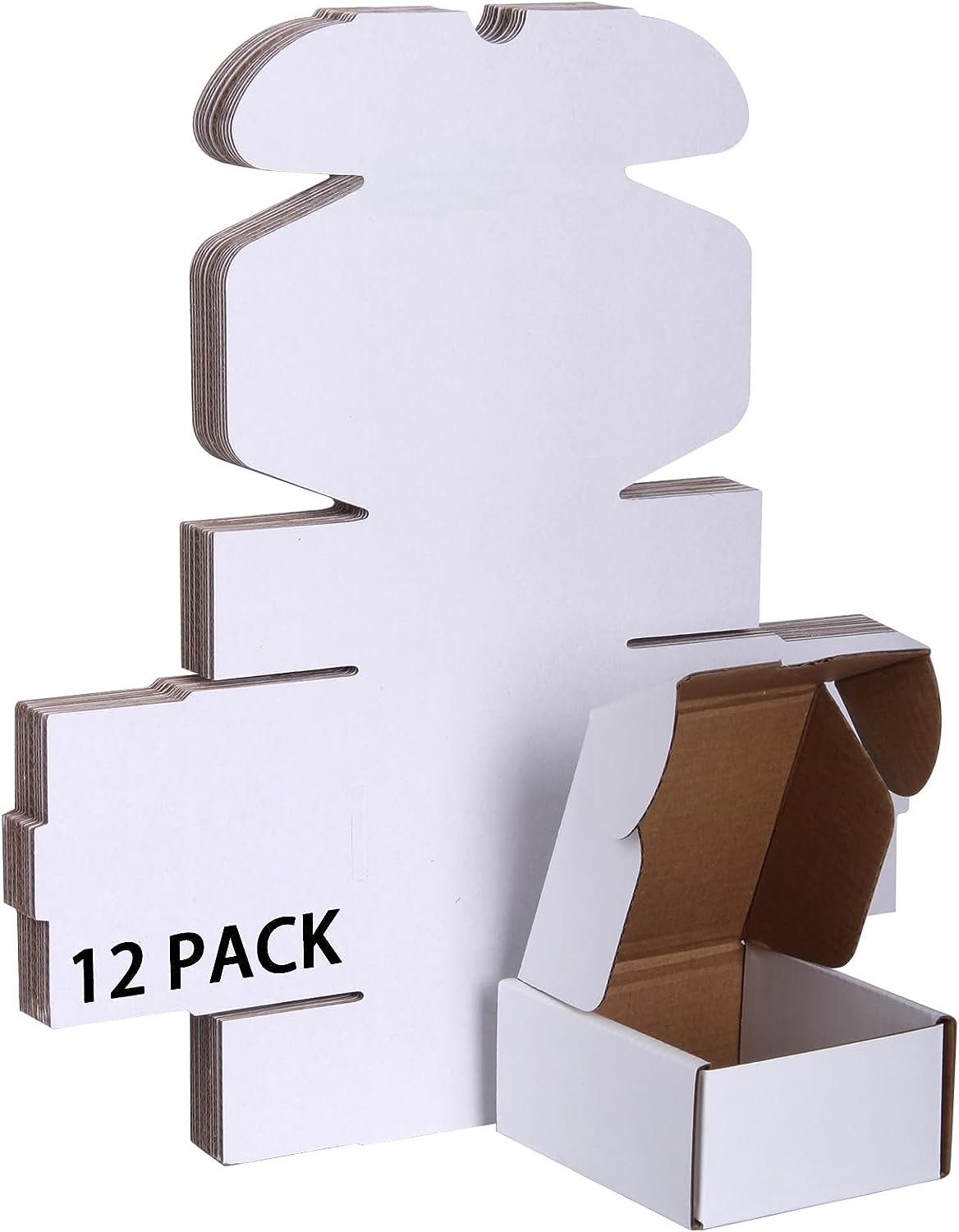 Small Shipping Boxes,White Corrugated Cardboard Mailer Boxes for Small Business