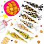 Cone Bag 100 PCS Plastic Popcorn Bags 7 X 15 Inch Triangular Goody Bag Cello Par