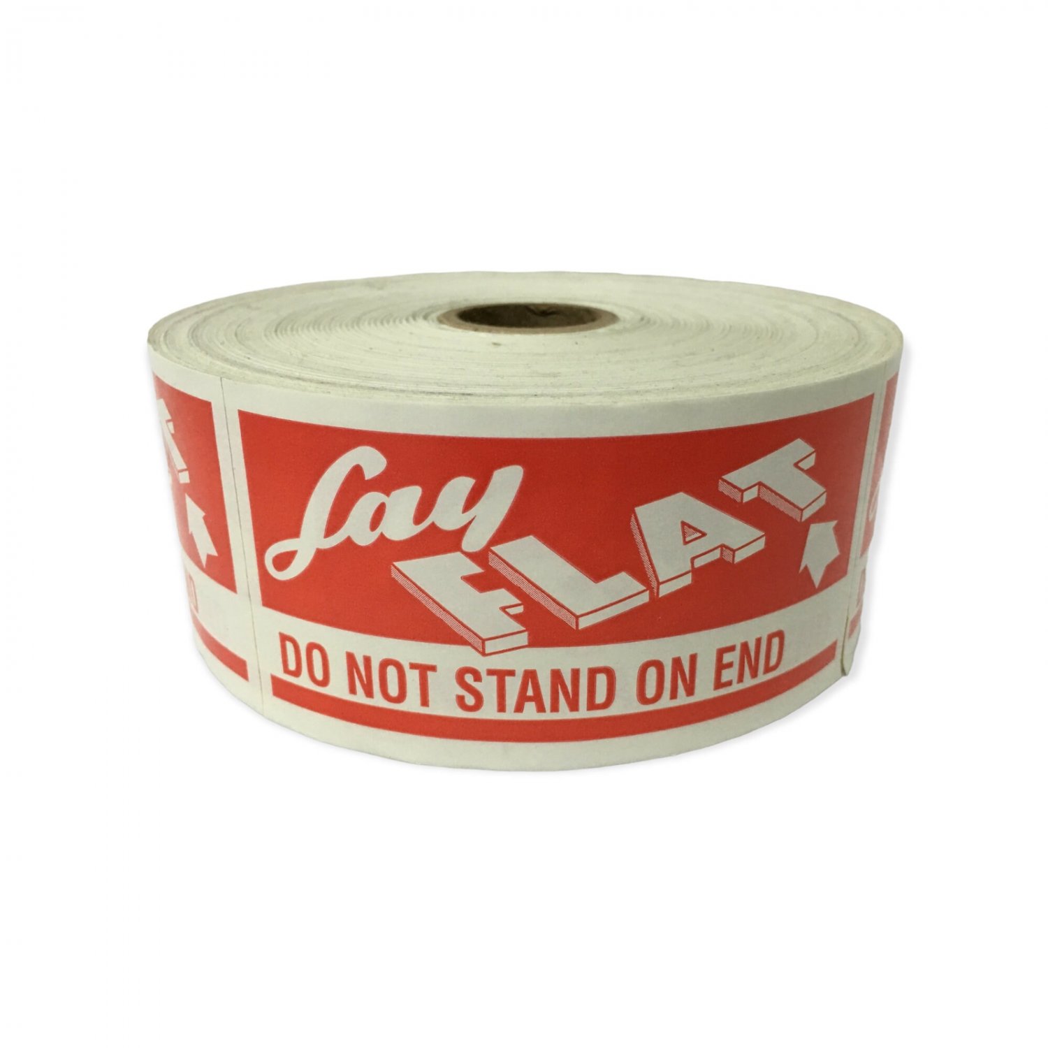 Lay Flat Do Not Stand on End Stickers | 2"X4" | 100 Peel and Stick Fragile Shipp