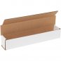 (50) 12" x 2" x 2" WHITE CORRUGATED MAILERS WITH TUCK FLAPS