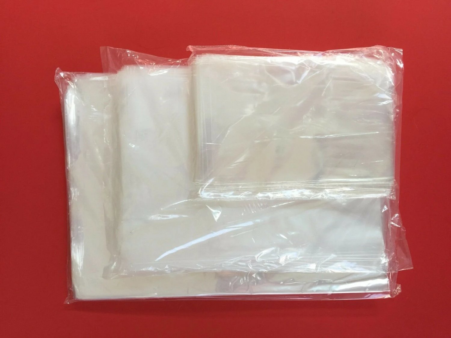 100 Clear 12X15 Poly Bags Large Plastic 1 Mil Flat Open Top