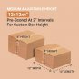 Packing Shipping Boxes Multi-Depth Many Sizes 25-Pack | Corrugated Cardboard Bo