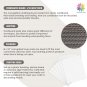 Mat Board Center 8X10 Corrugated Cardboard Sheets - Pack of 50, 1/16 Inch Thick,