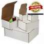 (50) 4" x 3" x 3" WHITE CORRUGATED MAILERS WITH TUCK FLAPS Super strong, yet li