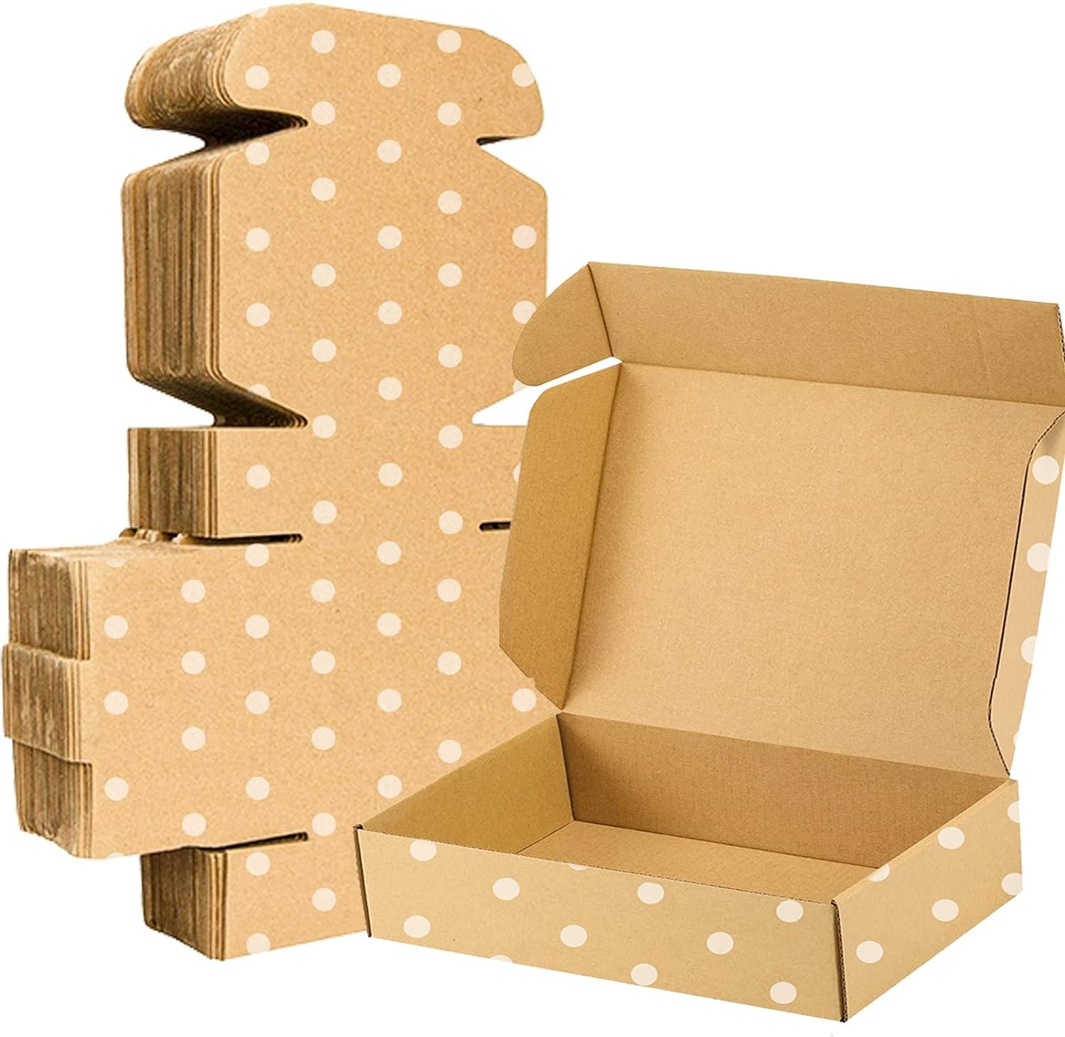 25 Pack Brown Corrugated Shipping Multiple Sizes Boxes Shipping Mailers Boxes
