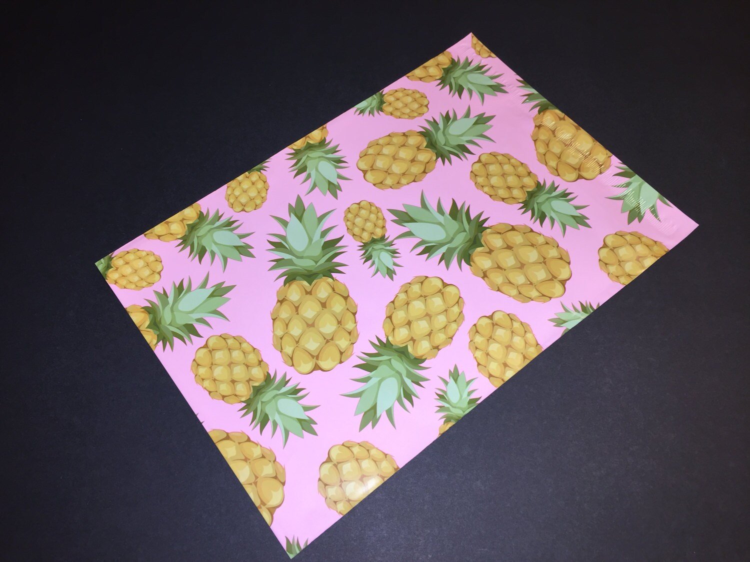 25 Designer PINEAPPLE Poly Mailers 10X13 Envelopes Shipping Bags