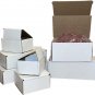 Corrugated Shipping Boxes 25 6X3X3 White Cardboard Paper Boxes Mailing Packing S