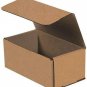 50 8" X 5" X 3" Kraft Corrugated Mailers Die Cut Tuck Flap Boxes