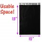 40 Pack 10X13 Poly Mailers, Night Black Shipping Self Seal Mailing Bags, Flat Ma